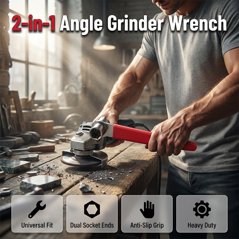 🔧 50% RABATT! ⚙️ Multifunktions-2-in-1-Winkelschleifer-Schlüssel – Robuste Bauweise, vielseitig & einfach zu bedienen – Ideal für schnelle Werkzeugwechsel & Reparaturen 🛠️