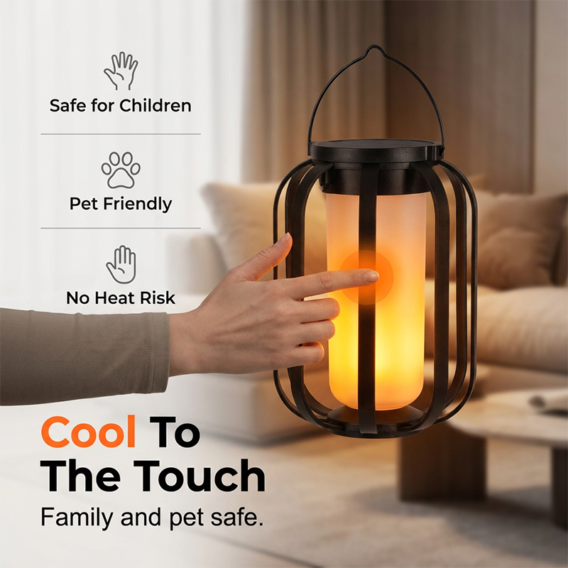 ☀️ Solar-Flackerflammen-Laterne – Wasserdicht & automatisch – Realistisches warmes Licht, perfekt für Terrassen, Gärten oder Wege – kein Kabel nötig 🌙