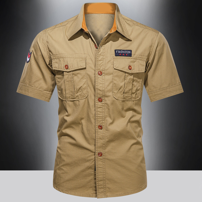 Herren Kurzarm-Freizeithemd Classic Fit