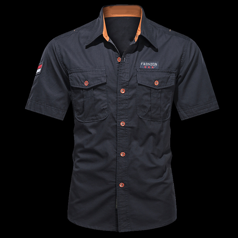 Herren Kurzarm-Freizeithemd Classic Fit