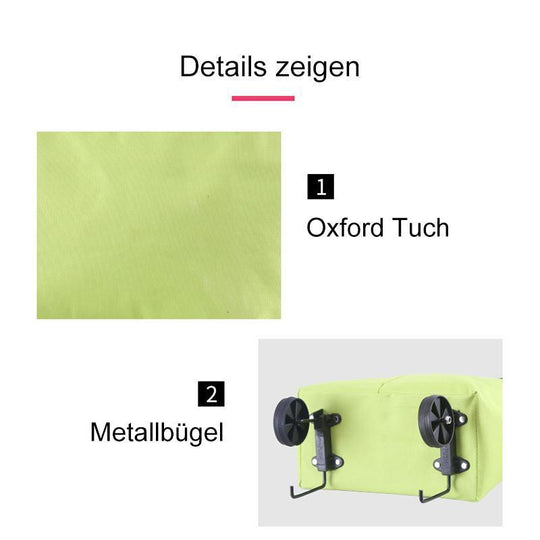 📢📢 50% Rabatt !!🛍️2-in-1 faltbarer Einkaufswagen