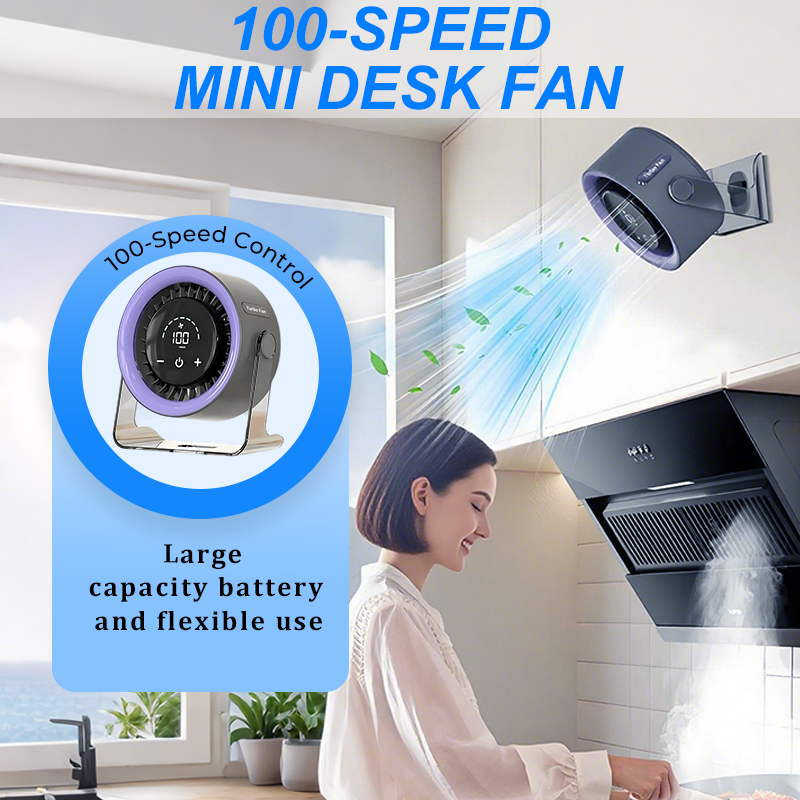 🌬️🌀 50% RABATT! Mini-Tischventilator mit 100 Geschwindigkeiten & Digitalanzeige – Kompakt, leistungsstark & individuell einstellbar – Perfekt für Büro, Schlafzimmer & unterwegs ✨