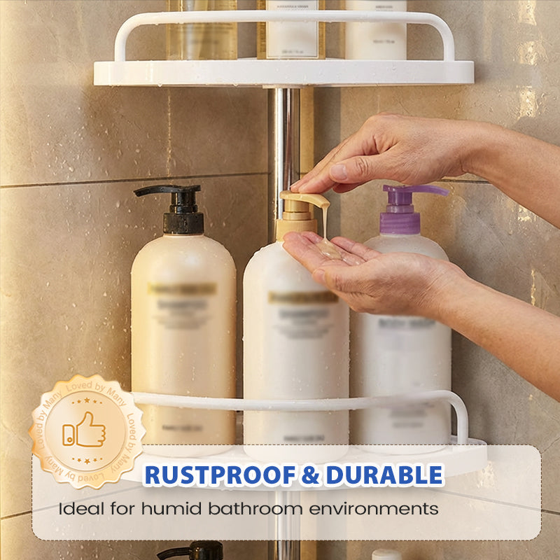 🚿✨ 50% RABATT + KOSTENLOSER VERSAND! Verstellbares Teleskop-Eckregal für die Dusche – Kein Bohren, rostfrei & platzsparend – Perfekt für Shampoo, Duschgel & Schwämme 🧴