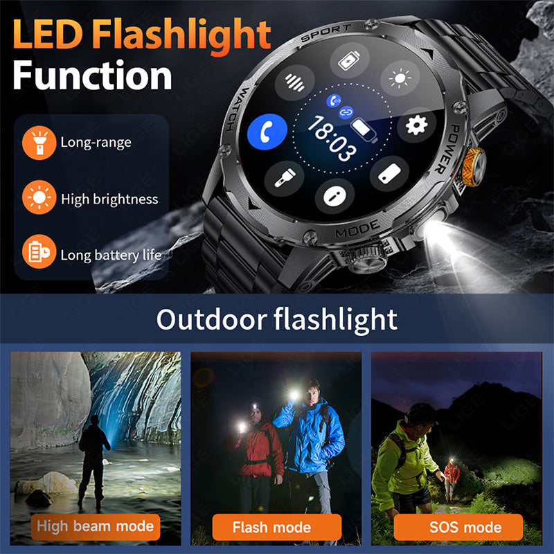 ⌚ 60% RABATT! 🏆 Smart Bluetooth Sportuhr – 1000mAh Akku & Fitness-Tracking – Herzfrequenz, Schrittzähler & Schlafüberwachung – wasserdicht & kompatibel mit iOS/Android – perfekt für den aktiven Alltag 💪✨