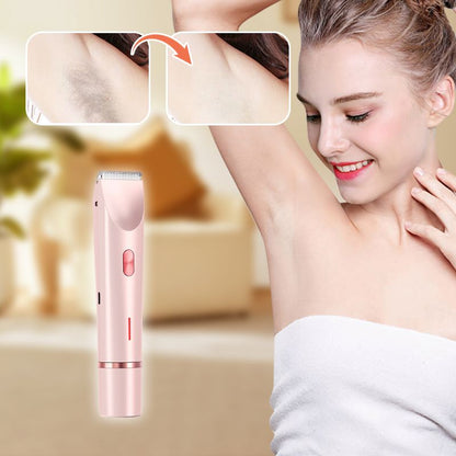 🪒🌸 HERBSTSCHLUSSVERKAUF – ZEITLICH BEGRENZT 35% RABATT! IPX7 wasserdichter Damen-Doppelkopf-Rasierer – Sanft, glatt & sicher für empfindliche Haut ✨