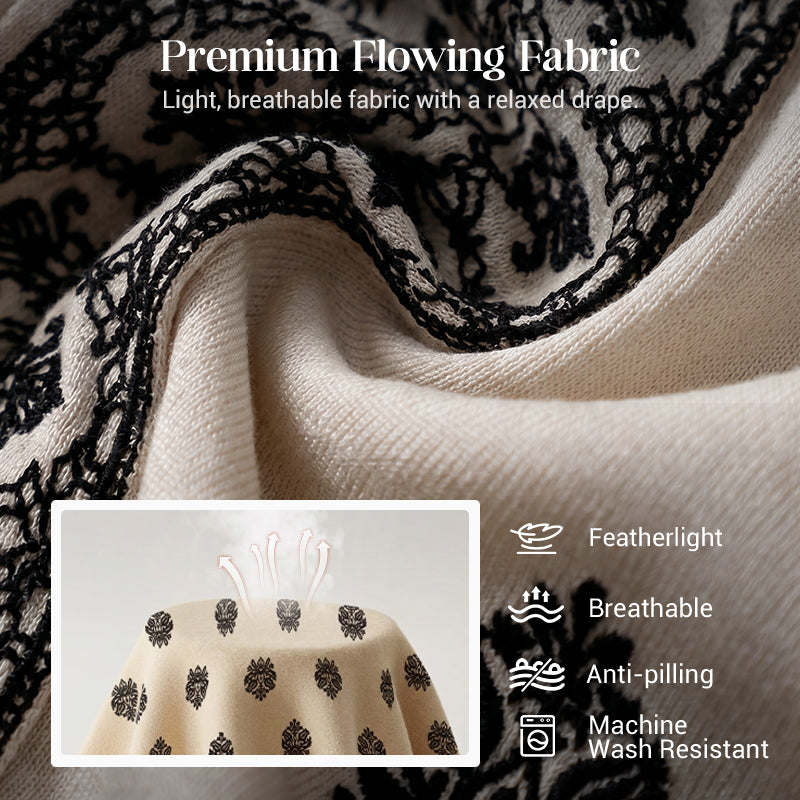 👚🌸 50% RABATT! Damen Boho-Print V-Ausschnitt Bluse – Leicht, luftig & perfekt für Sommer, Alltag & Urlaub ✨
