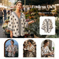 👚🌸 50% RABATT! Damen Boho-Print V-Ausschnitt Bluse – Leicht, luftig & perfekt für Sommer, Alltag & Urlaub ✨