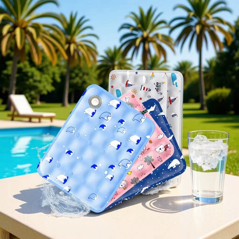 ❄️ Kühlmatte für Haustiere – nachfüllbare Kühlung mit Gel oder Wasser, atmungsaktiv & langlebig, ideal für Hunde & Katzen im Sommer 🐾