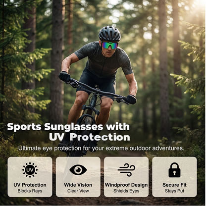 🕶️☀️ 50% RABATT! UV400 Sportsonnenbrille für Damen & Herren – Polarisiert, leicht & rutschfest – Perfekt für Laufen, Radfahren & Outdoor ✨