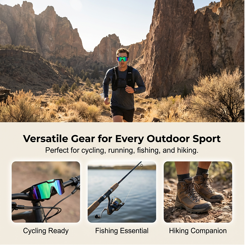 🕶️☀️ 50% RABATT! UV400 Sportsonnenbrille für Damen & Herren – Polarisiert, leicht & rutschfest – Perfekt für Laufen, Radfahren & Outdoor ✨