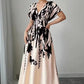 👗🌸 50% RABATT! Bedrucktes Damen-Maxikleid mit hoher Taille – Figurbetont, leicht & perfekt für Sommer, Strand & Urlaub ☀️✨
