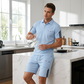 👕🩳 50% RABATT! Herren Freizeit-Kurzarm-Shorts-Set – Bequemes 2-teiliges Set, atmungsaktiv & perfekt für Sommer, Sport & Alltag ☀️✨