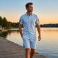 👕🩳 50% RABATT! Herren Freizeit-Kurzarm-Shorts-Set – Bequemes 2-teiliges Set, atmungsaktiv & perfekt für Sommer, Sport & Alltag ☀️✨