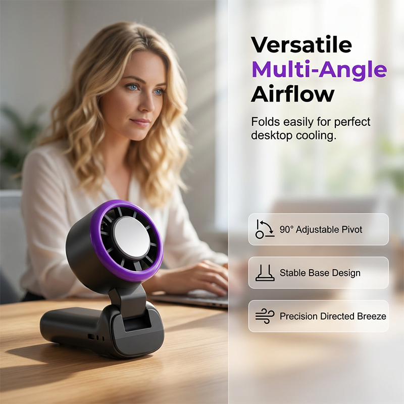 Handventilator mit 199 Geschwindigkeitsstufen und digitalem Display