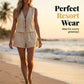 👕🌴 50% RABATT! Damen Sommer-Set mit Knotenoberteil & Shorts – Lässig, atmungsaktiv & perfekt für Strand, Urlaub & heiße Tage ☀️✨