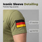 Herren Camouflage Patchwork Rundhals-T-Shirt