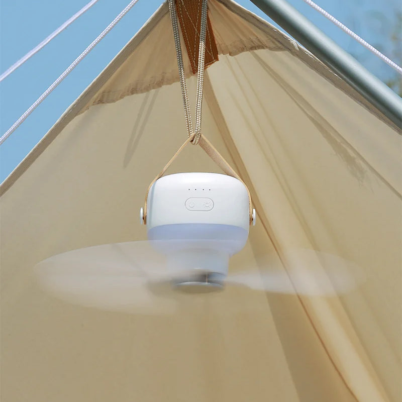 Tragbarer geräuschloser Deckenventilator mit Licht