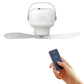 Tragbarer geräuschloser Deckenventilator mit Licht