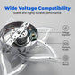 Modern Flower-Shaped Ceiling Fan with Light & Remote