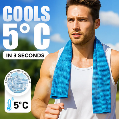 🧊⏰ LETZTER TAG: JEDES NUR 4,99 €! Kaltes Schweißhandtuch – Überall & jederzeit einsetzbar! Wiederverwendbar, weich, saugfähig, kühlend, tragbar 💦✨