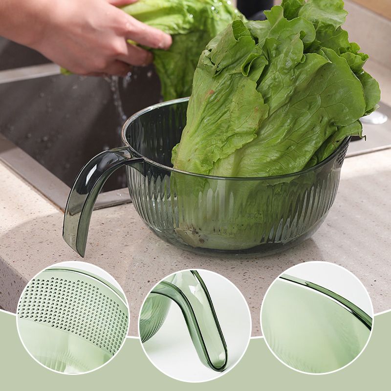 🍚💧 50% RABATT! Reisspüle mit integriertem Abtropfsieb – Rutschfester Boden, stabiler Griff & feine Löcher für perfekte Wasserabfuhr – Ideal für Hülsenfrüchte, Obst & Gemüse ✨