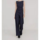 💼✨ Damen Nadelstreifen-Jumpsuit mit Wickelgürtel – Eleganter Einteiler, Schmeichelhafter V-Ausschnitt & Weites Bein, Mühelos vom Büro zum Abendessen