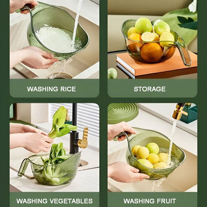 🧺 50% RABATT! 🍽️ Multifunktionaler transparenter Abtropfkorb – Platzsparend, vielseitig & leicht zu reinigen – Ideal für Geschirr, Obst & Küchenorganisation ✨