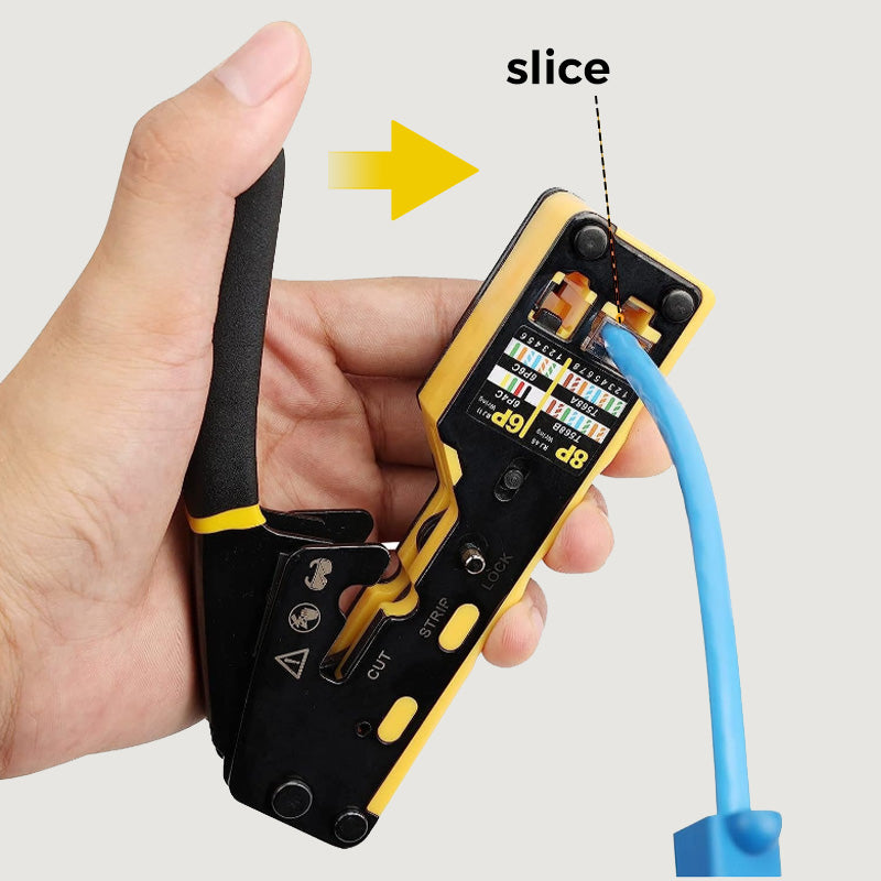 🔧🌐 50% RABATT! Multifunktionelle Netzwerkkabel-Crimpzange – Für RJ45/RJ11/RJ12, mit Schneide- & Abmantelfunktion – Perfekt für LAN-Verlegearbeiten ✨
