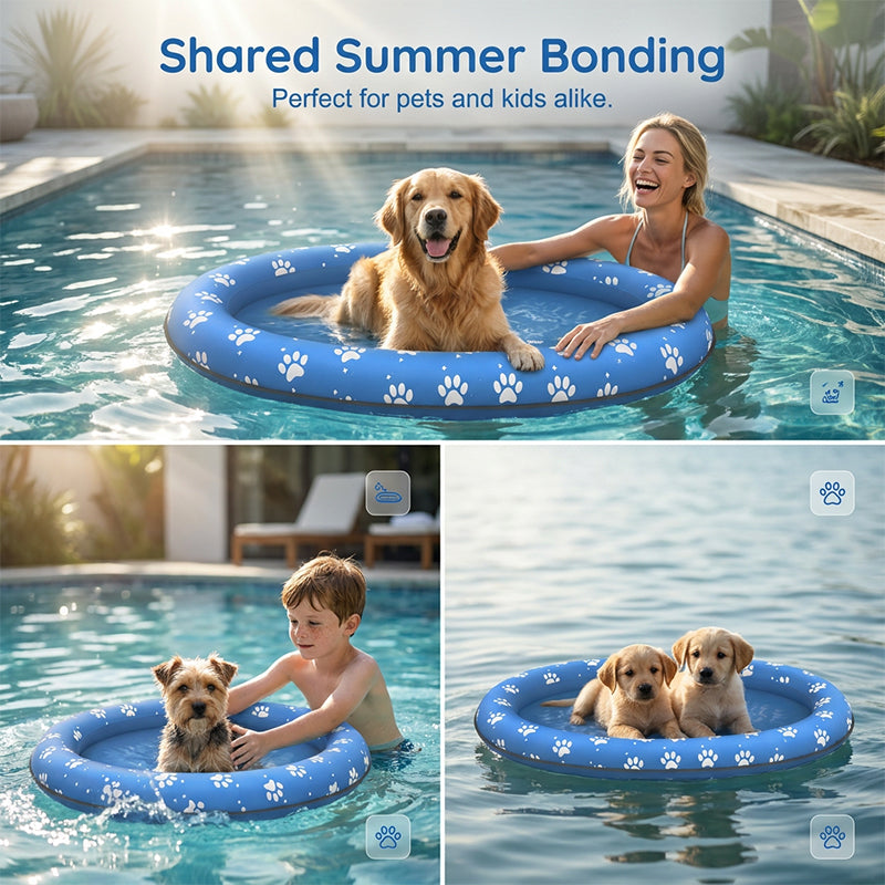 🐶🏊 50% RABATT! Aufblasbarer Schwimmring / Pool-Float für Haustiere – Sicher & stabil im Wasser, leicht & perfekt für Pool, See & Strand ✨