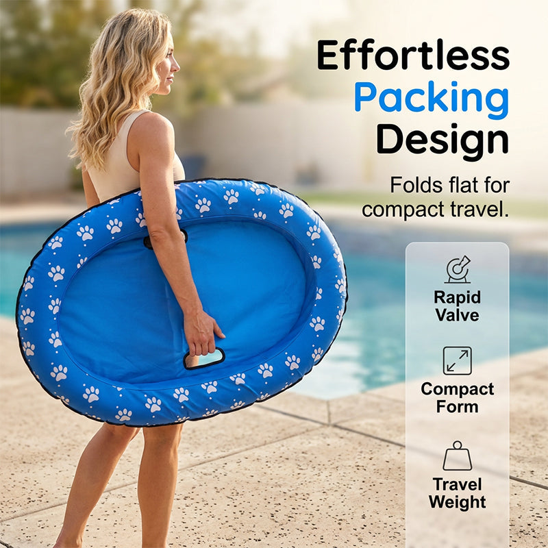 🐶🏊 50% RABATT! Aufblasbarer Schwimmring / Pool-Float für Haustiere – Sicher & stabil im Wasser, leicht & perfekt für Pool, See & Strand ✨