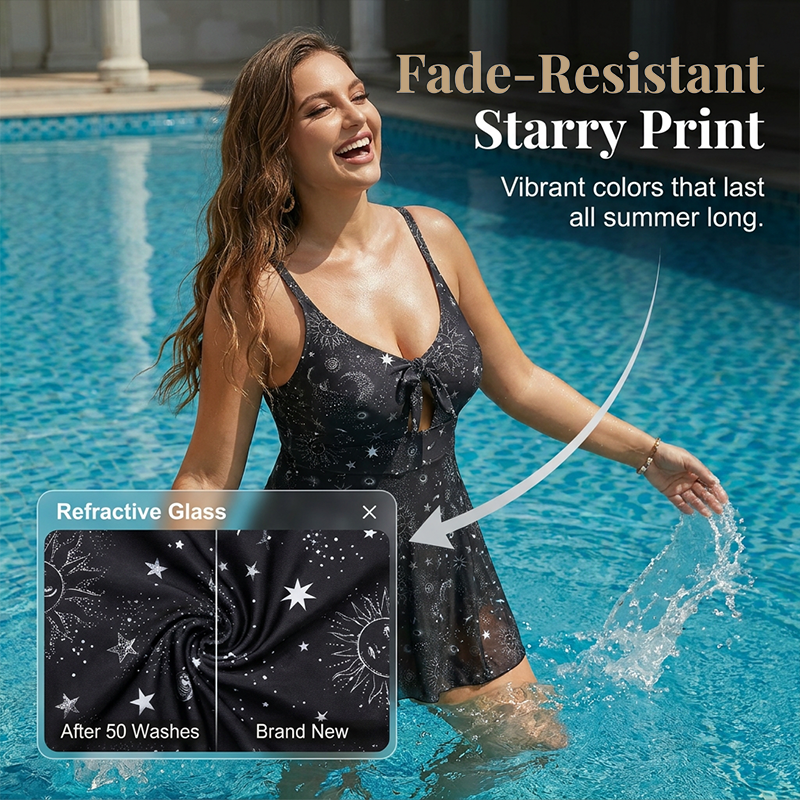 👙50% RABATT! ☀️Badeanzug mit Sternmuster