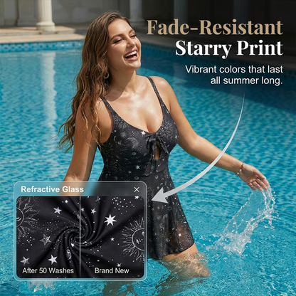 👙50% RABATT! ☀️Badeanzug mit Sternmuster