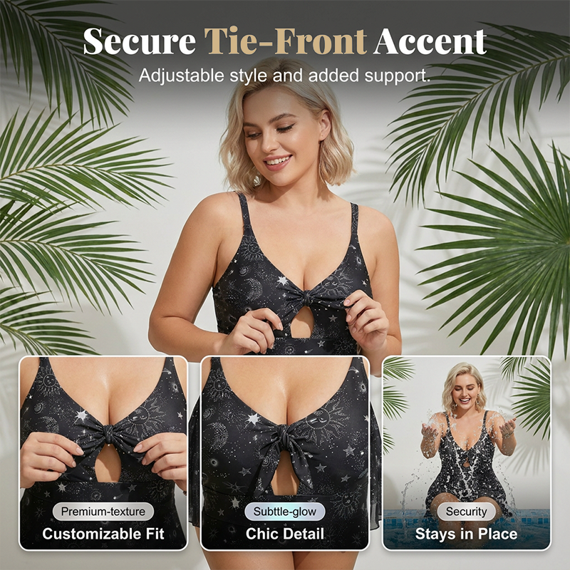 👙50% RABATT! ☀️Badeanzug mit Sternmuster