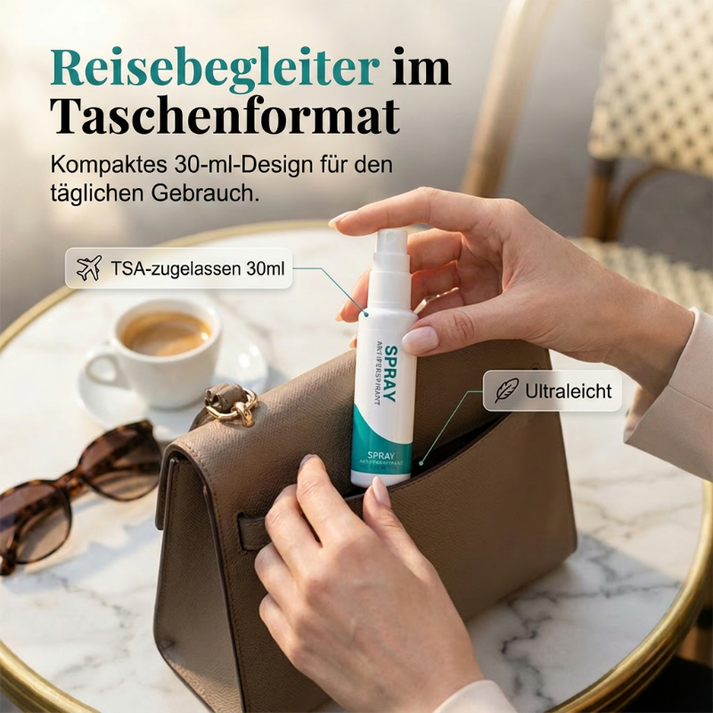 🌬️✨ 50% RABATT! Langanhaltendes Antitranspirant-Spray – 30 ml, 48 h Schutz, fleckenfrei & hautfreundlich – Ideal für Alltag & Sport 💪
