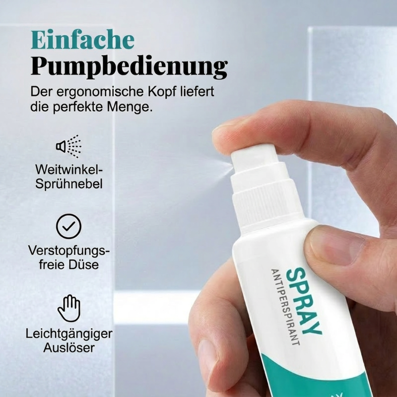 🌬️✨ 50% RABATT! Langanhaltendes Antitranspirant-Spray – 30 ml, 48 h Schutz, fleckenfrei & hautfreundlich – Ideal für Alltag & Sport 💪