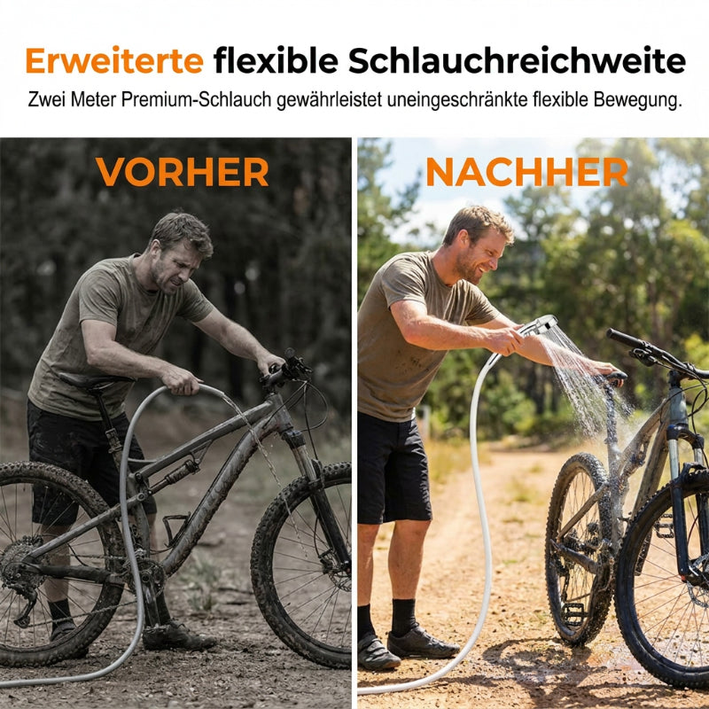 🚿🔋 50% RABATT! Kabelloser tragbarer Duschbooster – Selbstansaugend, USB-C aufladbar & vielseitig für Camping, Baustelle & Outdoor ✨