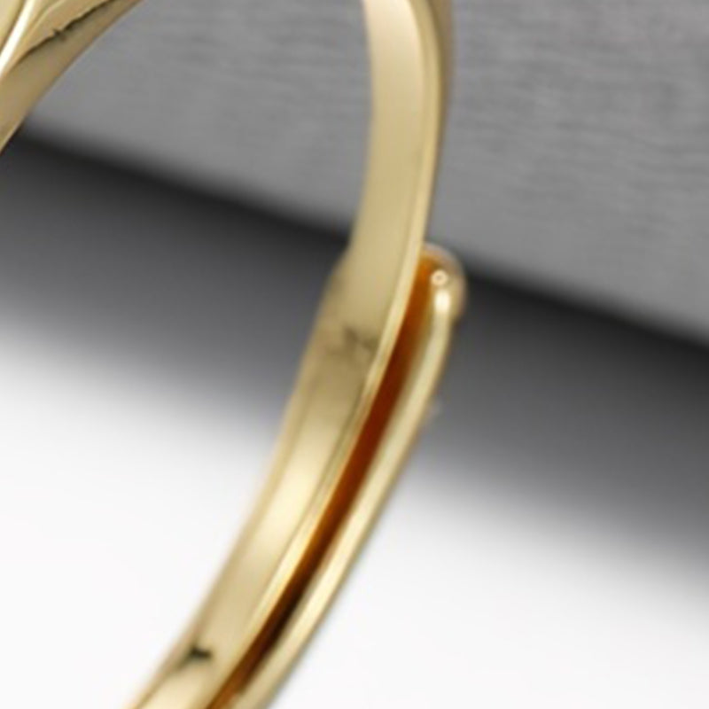 🎉 2026 Sale – Über 31.000 Stück verkauft! 💍 Minimalistischer Initialenring für elegante Alltagsgarderobe – Verstellbares offenes Band ✨