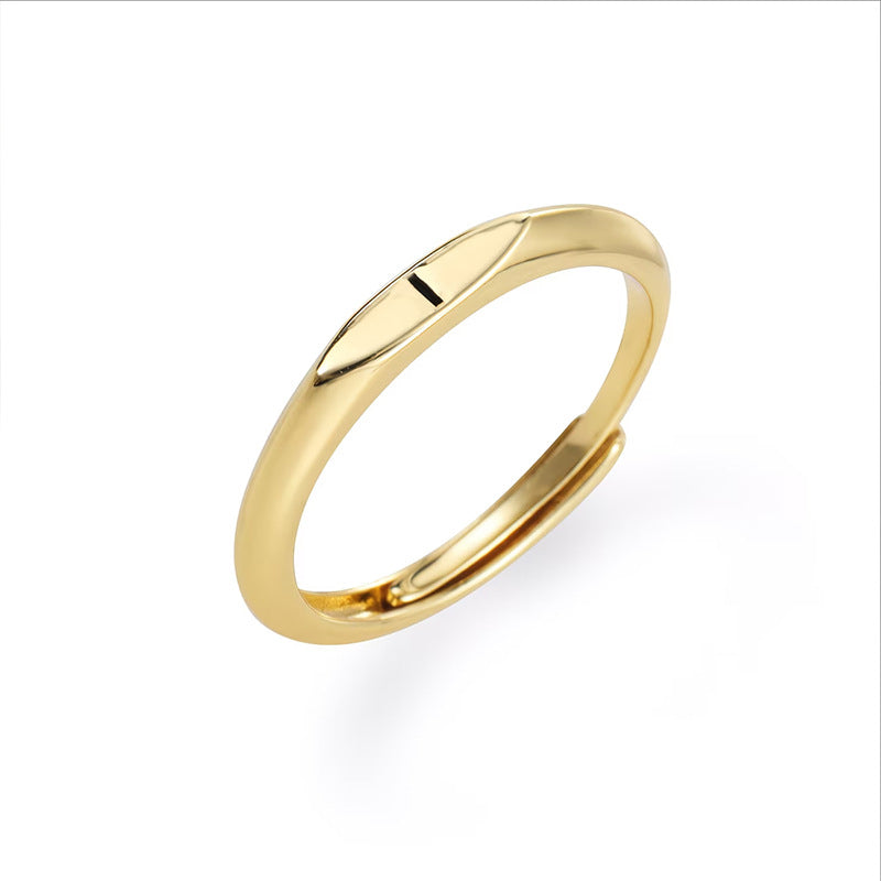 🎉 2026 Sale – Über 31.000 Stück verkauft! 💍 Minimalistischer Initialenring für elegante Alltagsgarderobe – Verstellbares offenes Band ✨