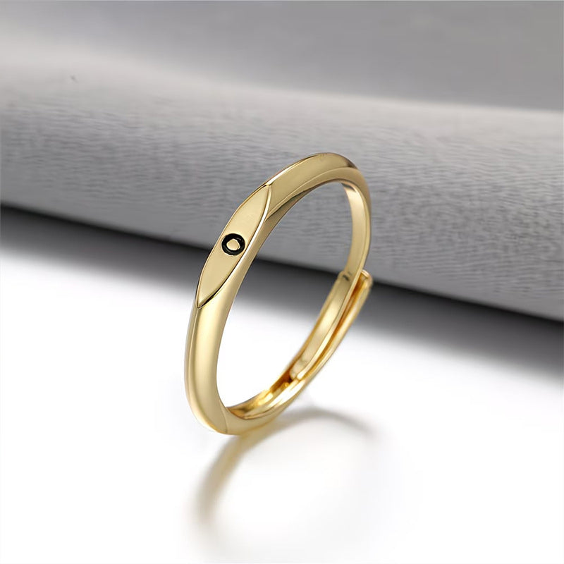 🎉 2026 Sale – Über 31.000 Stück verkauft! 💍 Minimalistischer Initialenring für elegante Alltagsgarderobe – Verstellbares offenes Band ✨