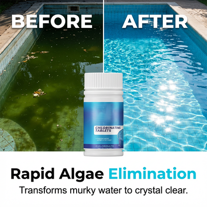 Effervescent Pool Cleaning Chlorine Tablets