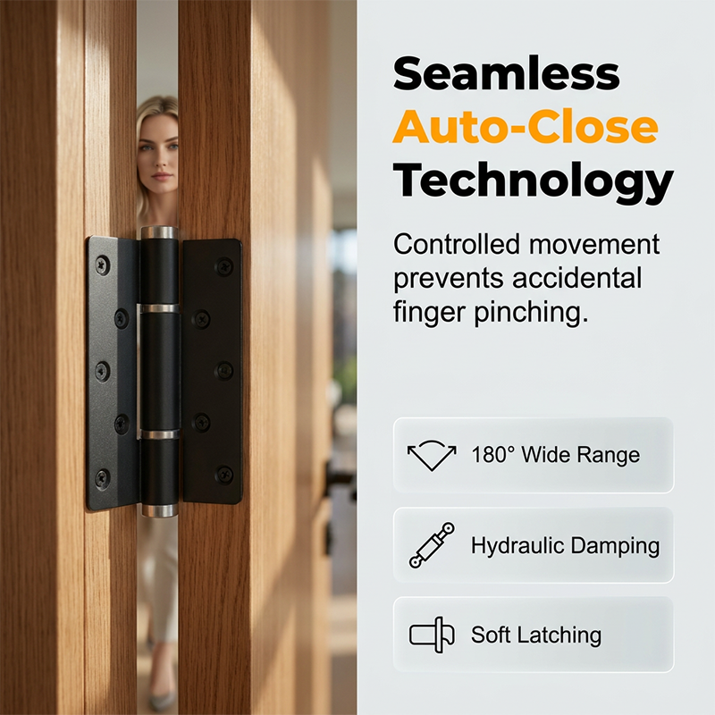 🚪 50% RABATT! ⚙️ Automatisch schließendes hydraulisches unsichtbares Türscharnier – Leise & verstellbar – Perfekt für Möbel, Türen oder Schränke – sanftes Schließen ohne sichtbare Beschläge ✨🔧