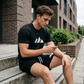 👕🔥 SOLANGE DER VORRAT REICHT: 50% RABATT! Herren Kurzarm-T-Shirt & Shorts-Set mit Kordelzug – Bequem, lässig & perfekt für Sommer, Freizeit & Sport ☀️✨