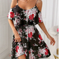 👗🌸 50 % RABATT! Damen Boho Blumenprint Cold-Shoulder-Kleid – Leicht, fließend & perfekt für Sommer, Strand & Gartenparty ✨