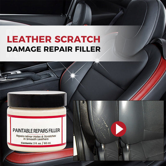 🛋️🧴 50% RABATT! Füllmittel zur Reparatur von Kratzern & Beschädigungen an Leder – Für Sofas, Autositze, Taschen & Schuhe – Farblich anpassbar & leicht anzuwenden – Unsichtbare Reparatur in Minuten ✨