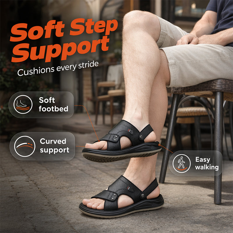 👡☀️ 50% RABATT! Herren Leder-Sandalen 2-in-1 Slip-On – Vielseitig für Outdoor & Strand – Echtes Leder, flexible Sohle & bequemer Einstieg – Perfekt für heiße Tage & lässige Looks 🌊✨
