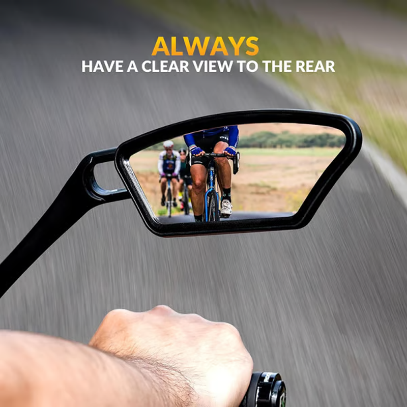 🚲🛡️ 50% RABATT! Weitwinkel-Rückspiegel mit bruchsicherem Spiegelglas – Vibrationsarme Halterung & einfache Montage ohne Werkzeug – Geeignet für die meisten Lenker (16–31,8 mm) ✨