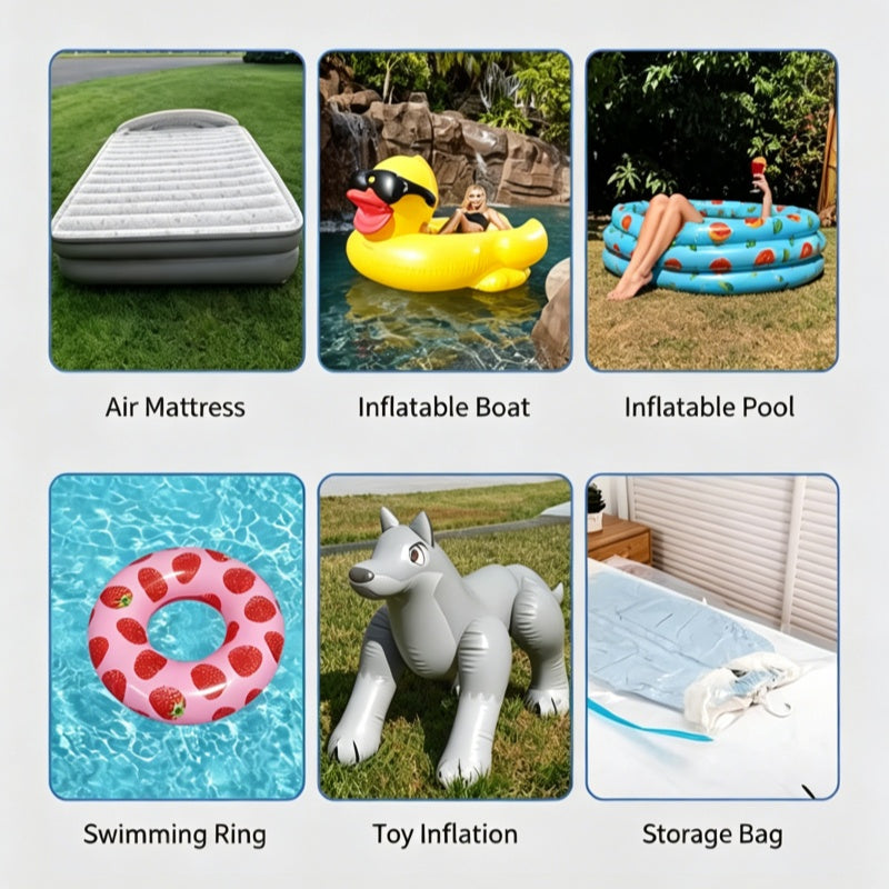 Portable Electric Air Pump with 3 Nozzles