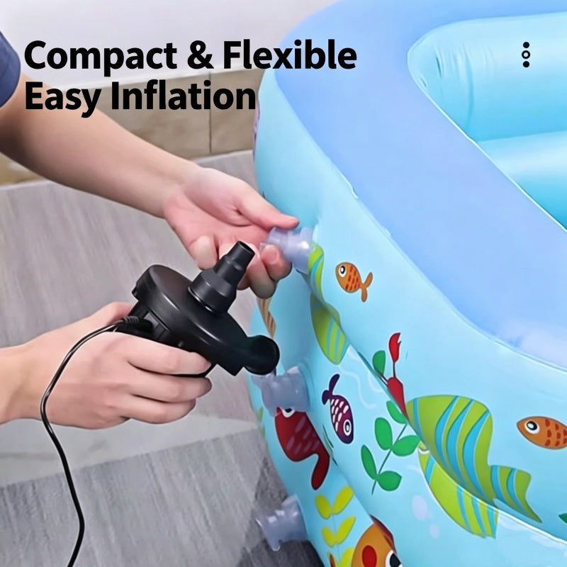 Portable Electric Air Pump with 3 Nozzles