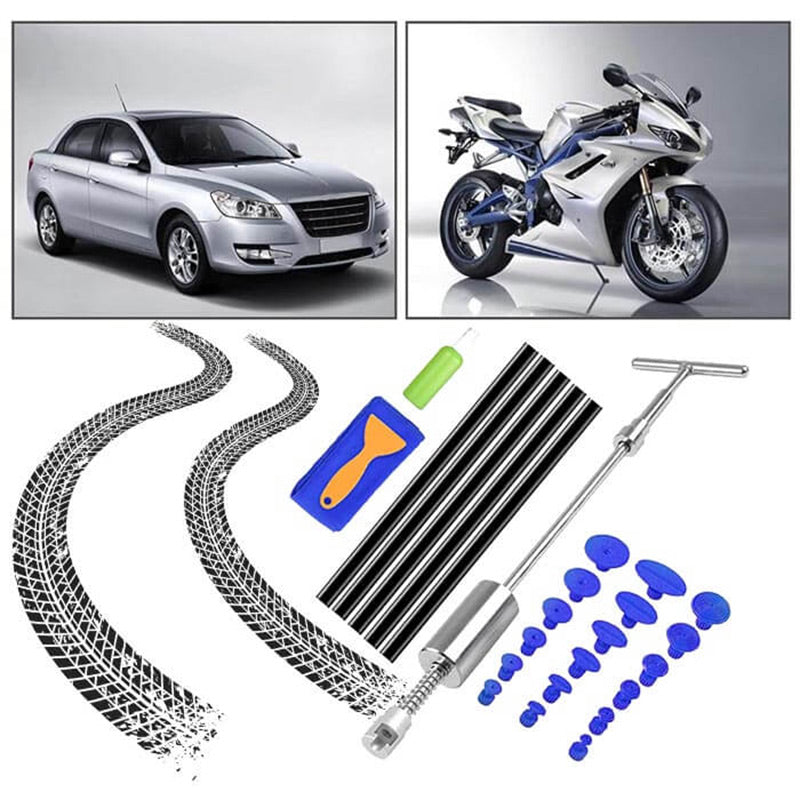 🛠️🔥 50% RABATT FÜR BEGRENZTE ZEIT! T-Bar Ausbeulwerkzeug Auto Dellen-Reparatur-Set – Professionell, effektiv & schonend für Lack & Blech ✨