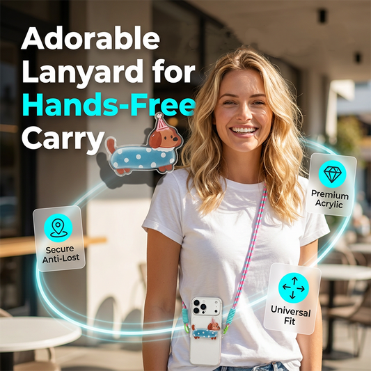 📱🐾 50% RABATT! Niedlicher Handy-Clip mit Tiermotiv & Umhängeband – Befestigungsclip, längenverstellbar & perfekt für Freihand-Nutzung, Reisen & Selfies ✨